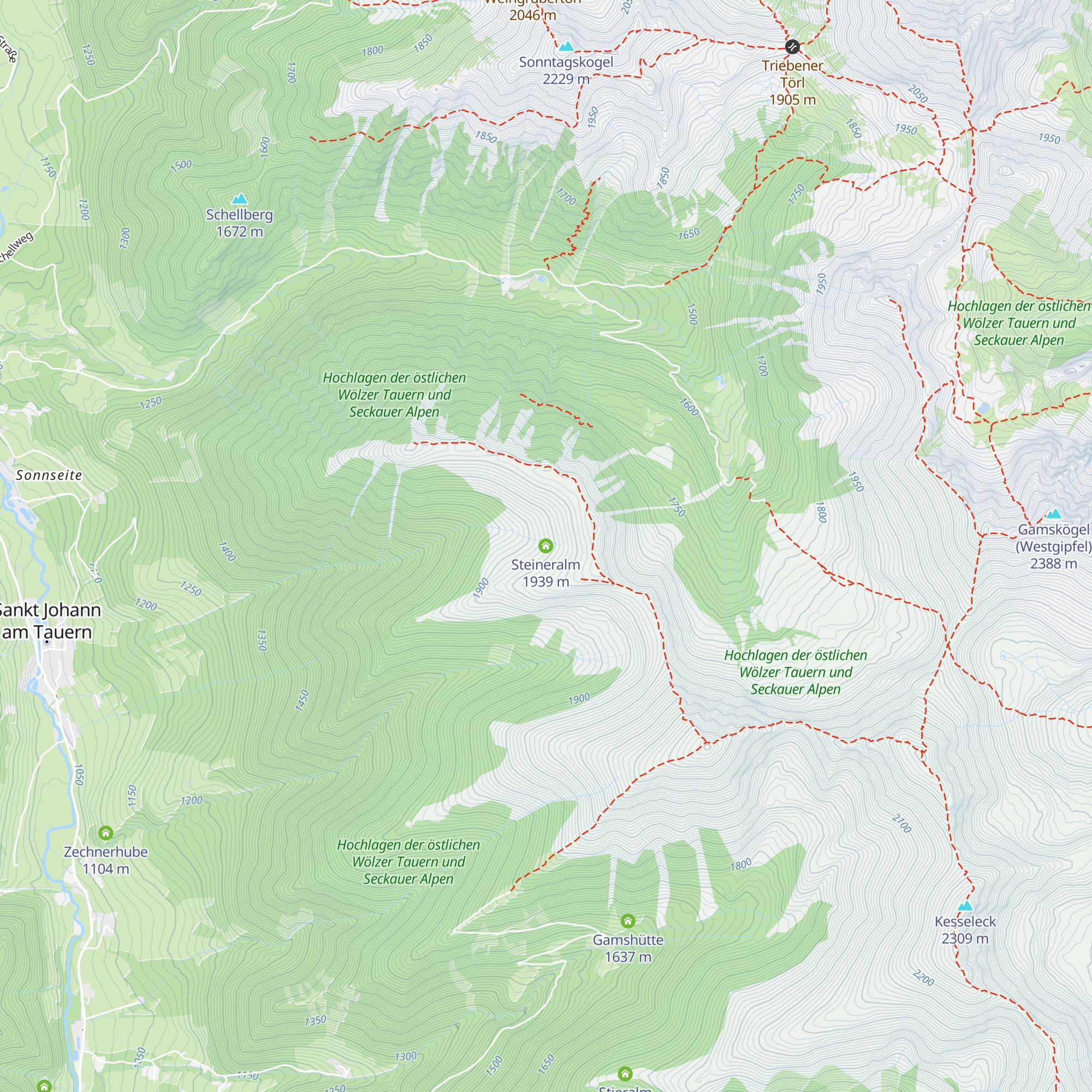 Steineralm map