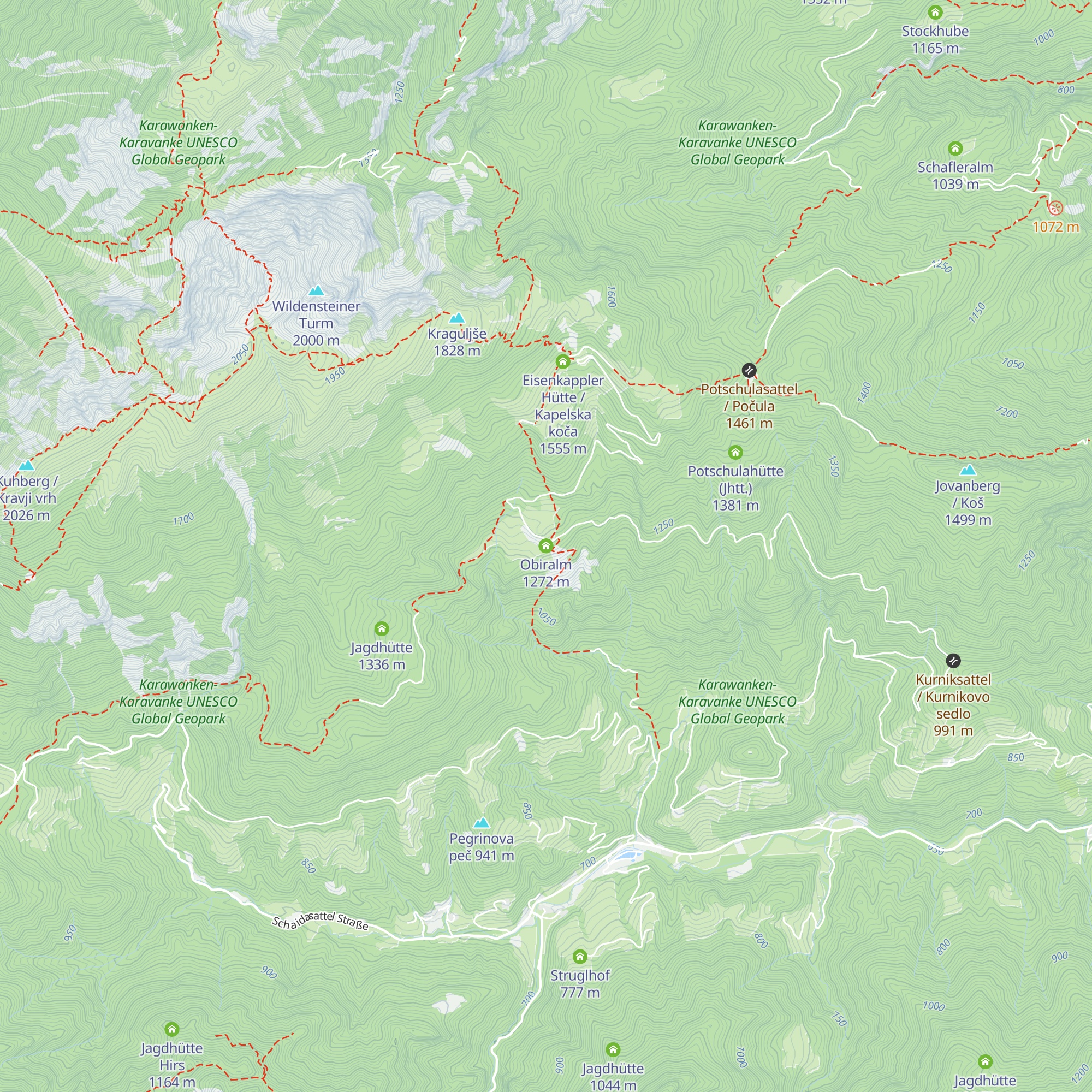 Obiralm map