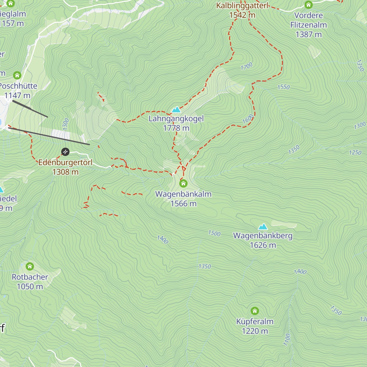 Wagenbänkalm map