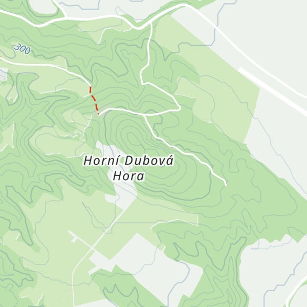 Map of Dubová hora