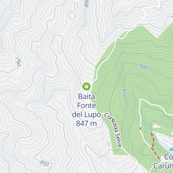 Map of Baita Fonte del Lupo