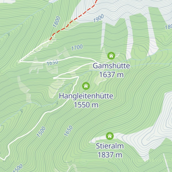 Map of Hangleitenhütte