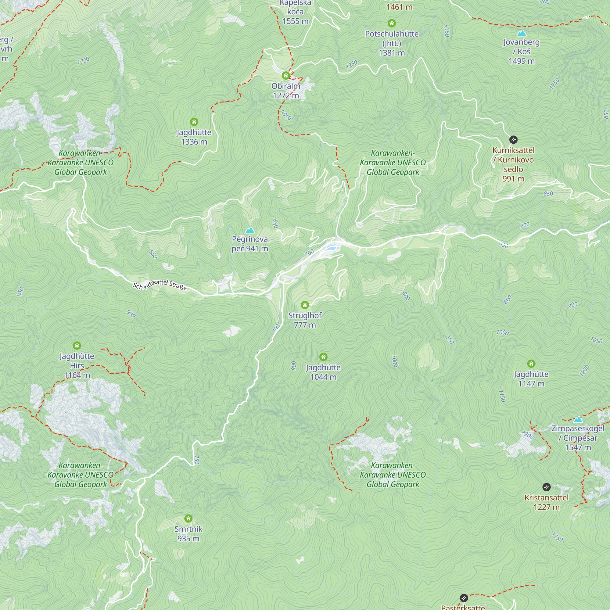 Struglhof map