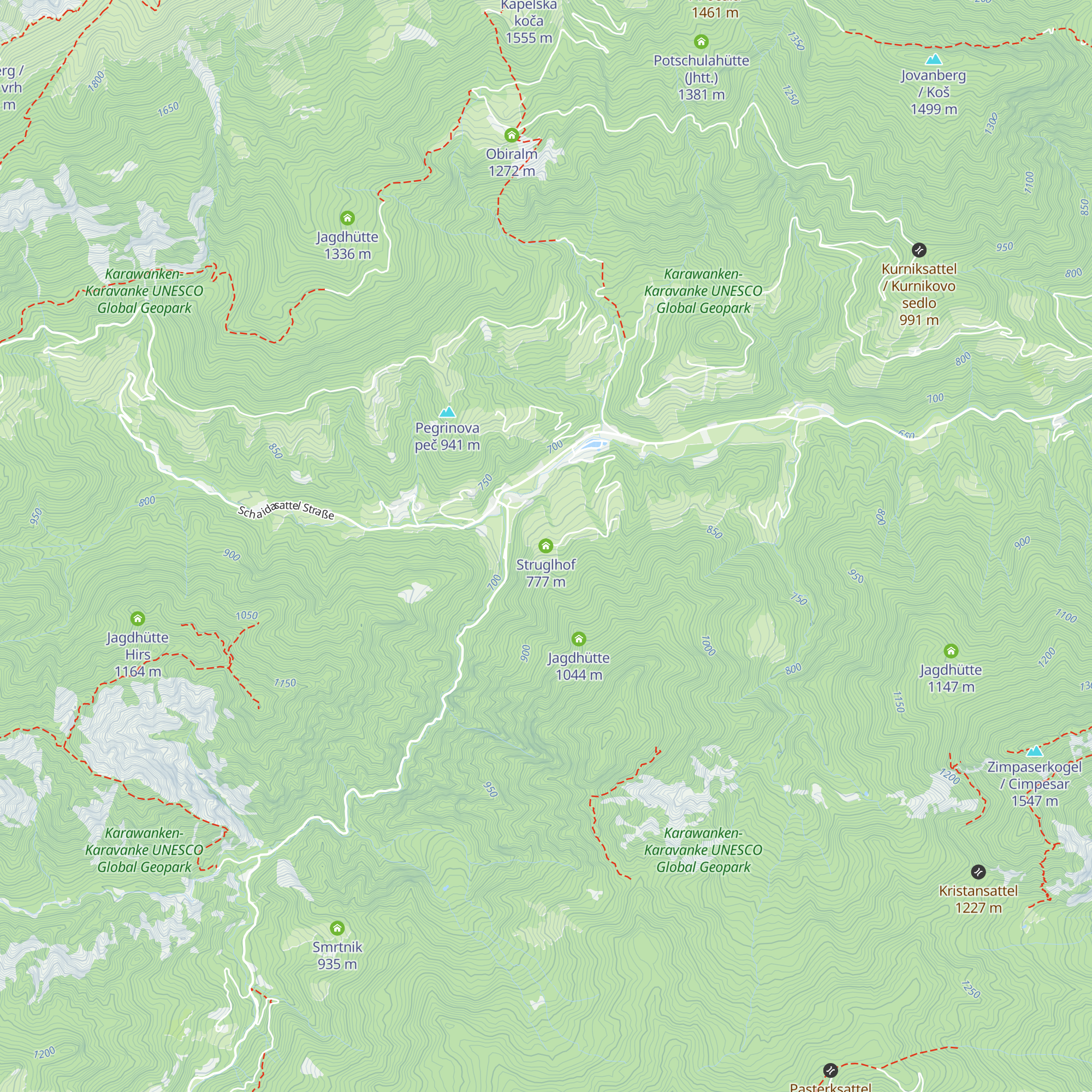 Struglhof map