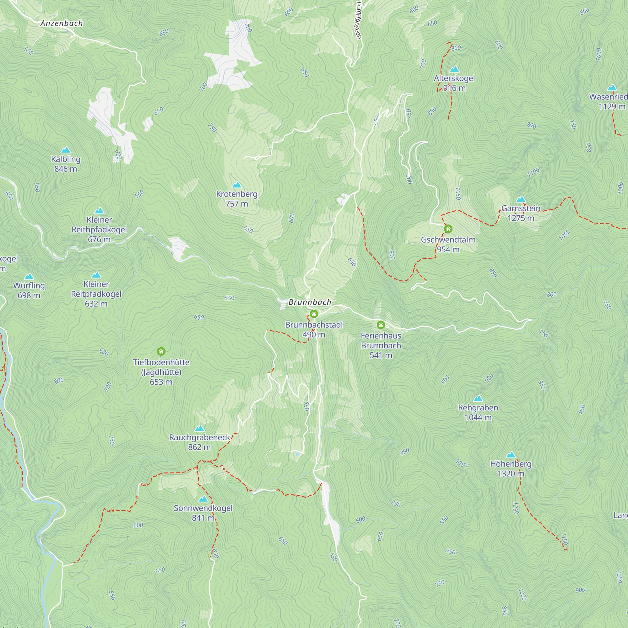 Brunnbachstadl map