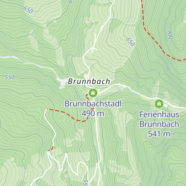 Map of Brunnbachstadl
