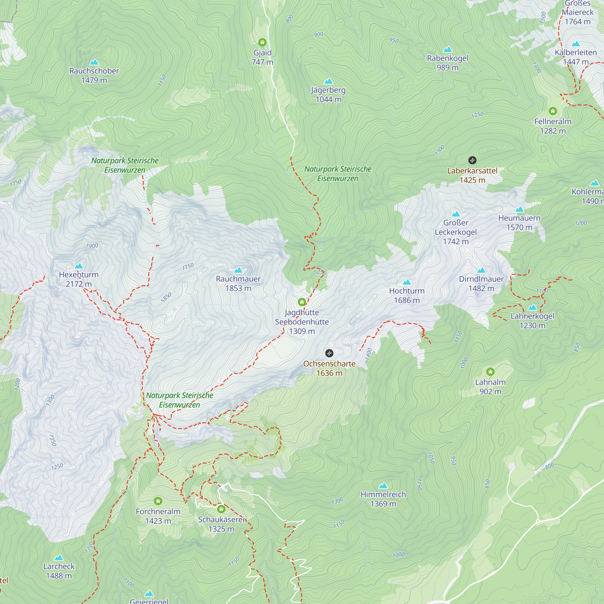 Jagdhütte Seebodenhütte map