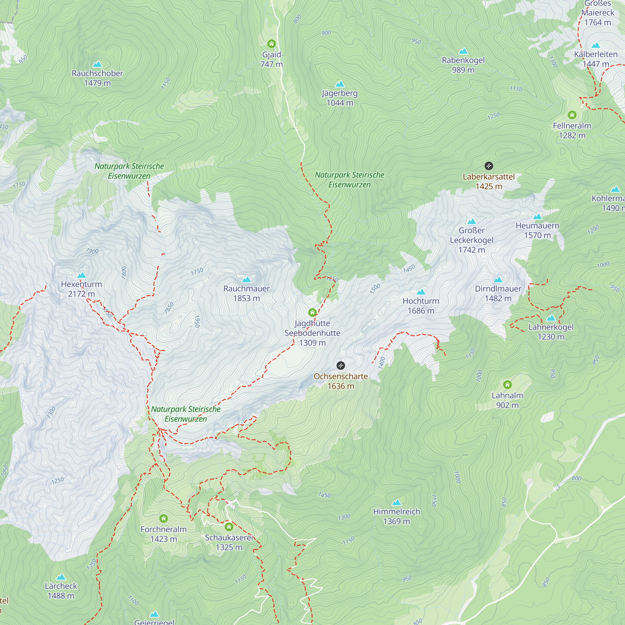 Jagdhütte Seebodenhütte map