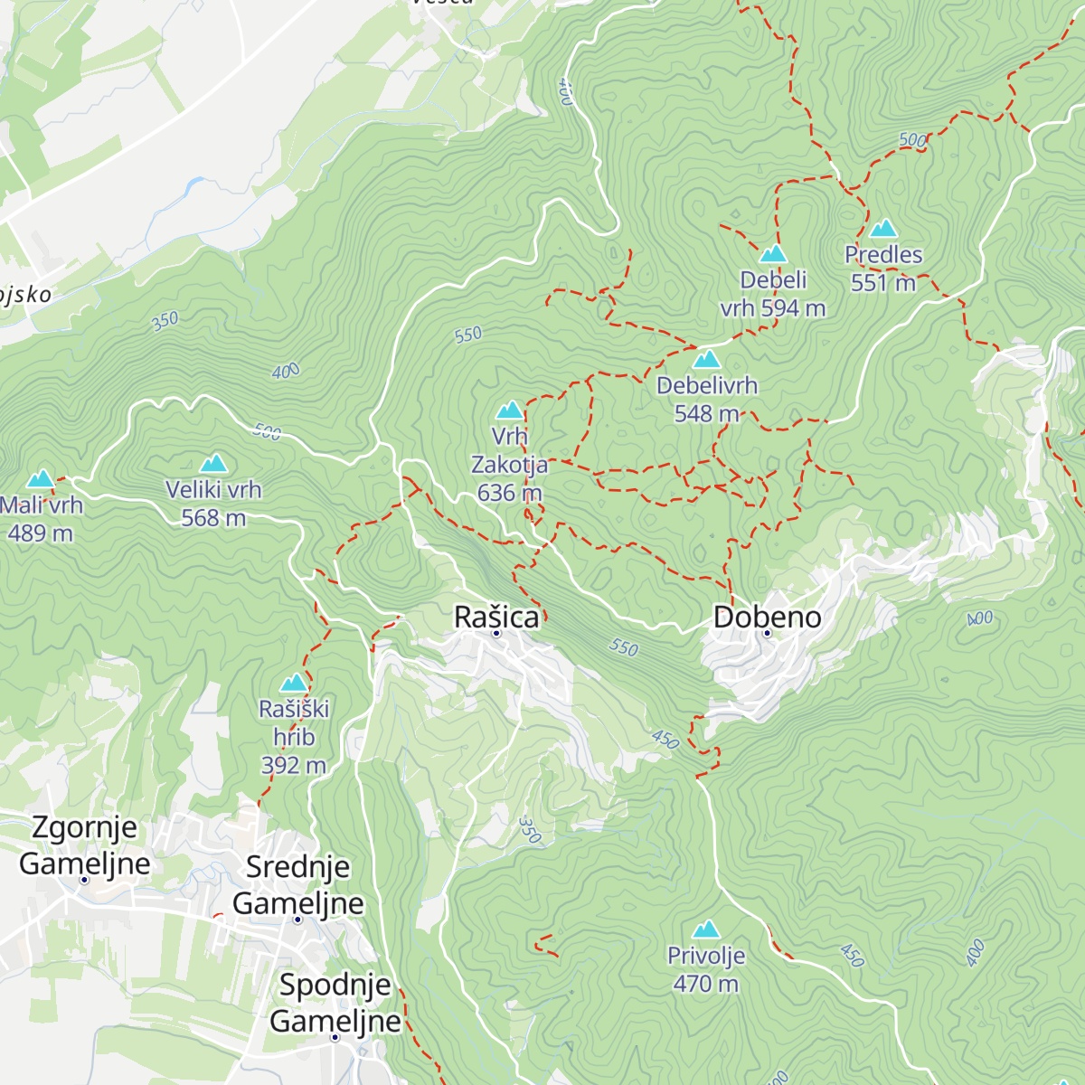 Dom na Rašici map