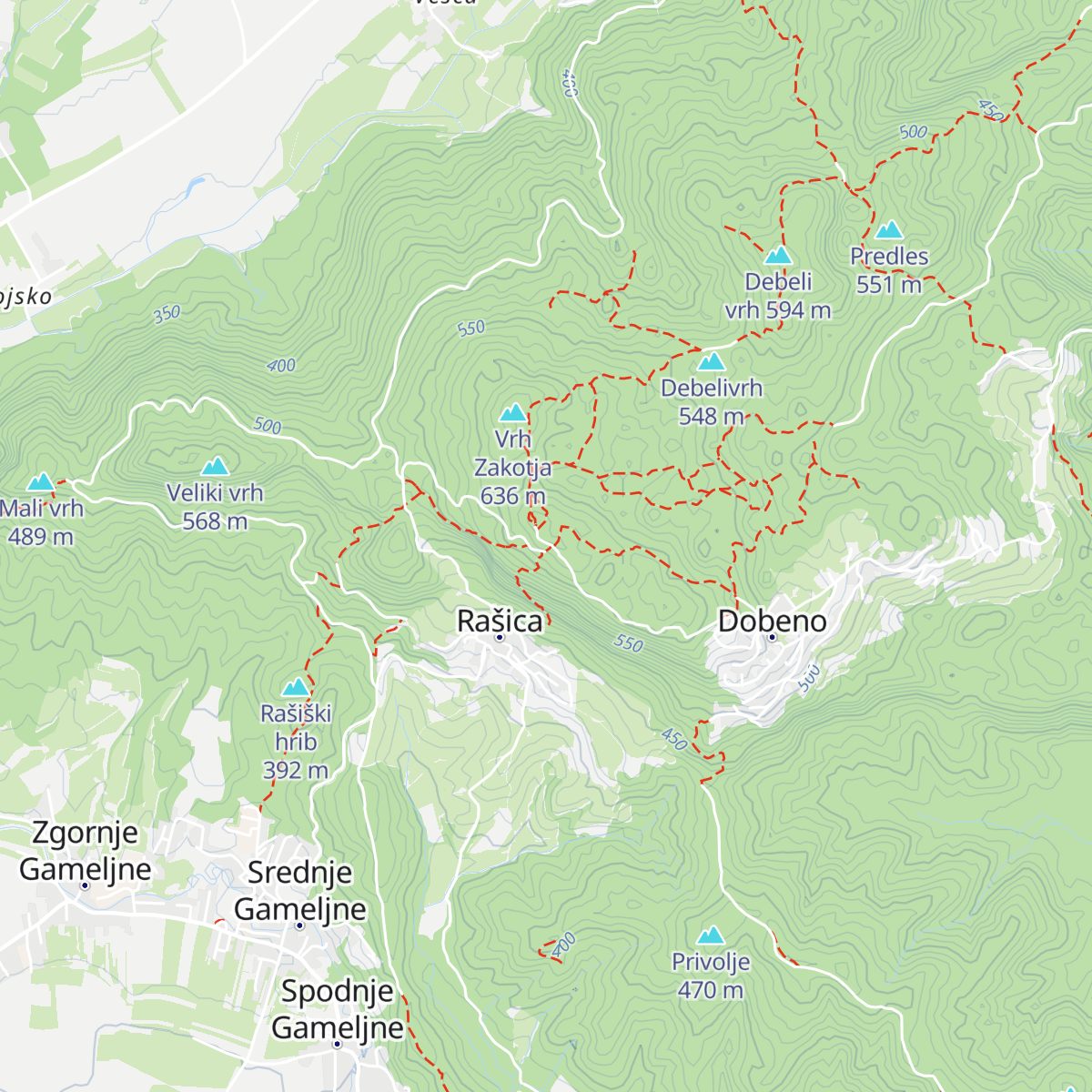 Dom na Rašici map