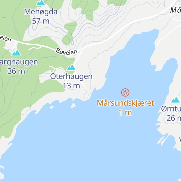 Map of Uværshula Bø