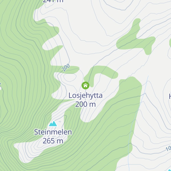 Map of Losjehytta