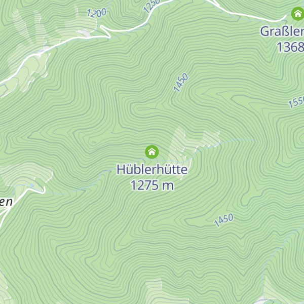 Map of Hüblerhütte
