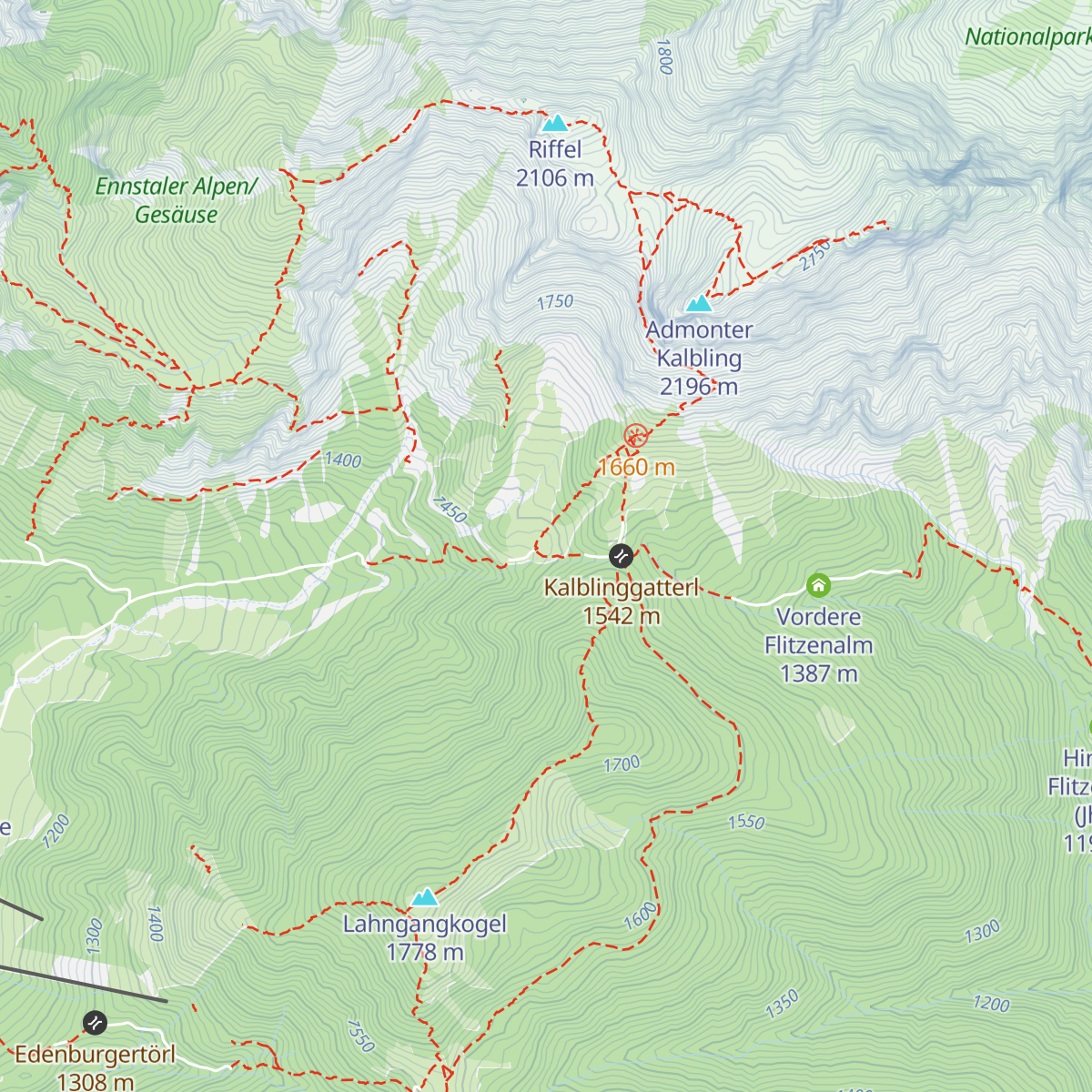 Oberst Klinke Hütte map
