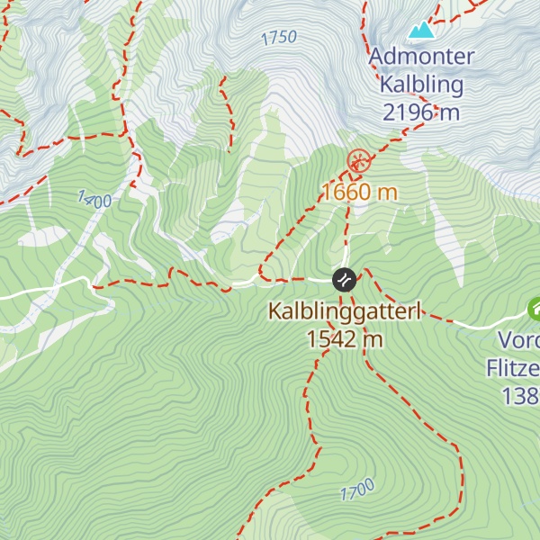 Map of Oberst Klinke Hütte