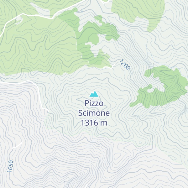 Map of Pizzo Scimone