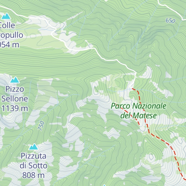 Map of La Pizzuta