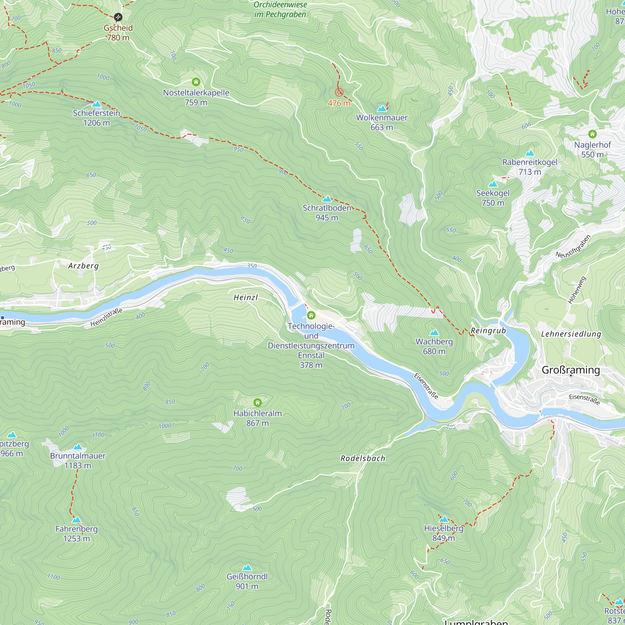 Nationalpark Besucherzentrum Ennstal map