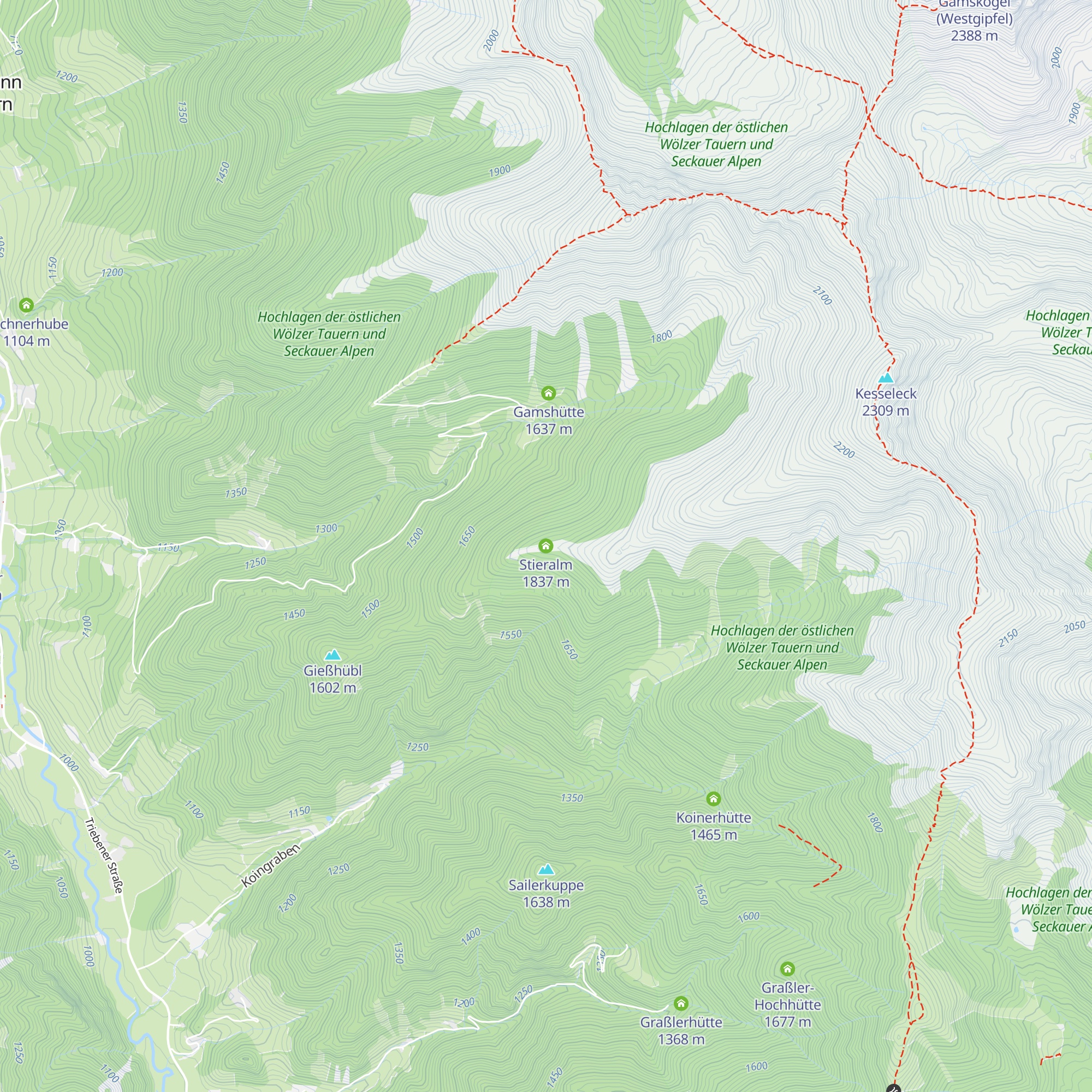 Stieralm map