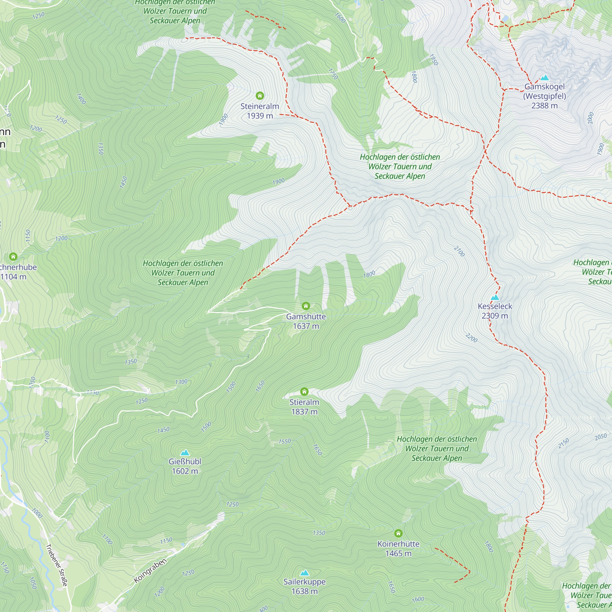 Gamshütte map