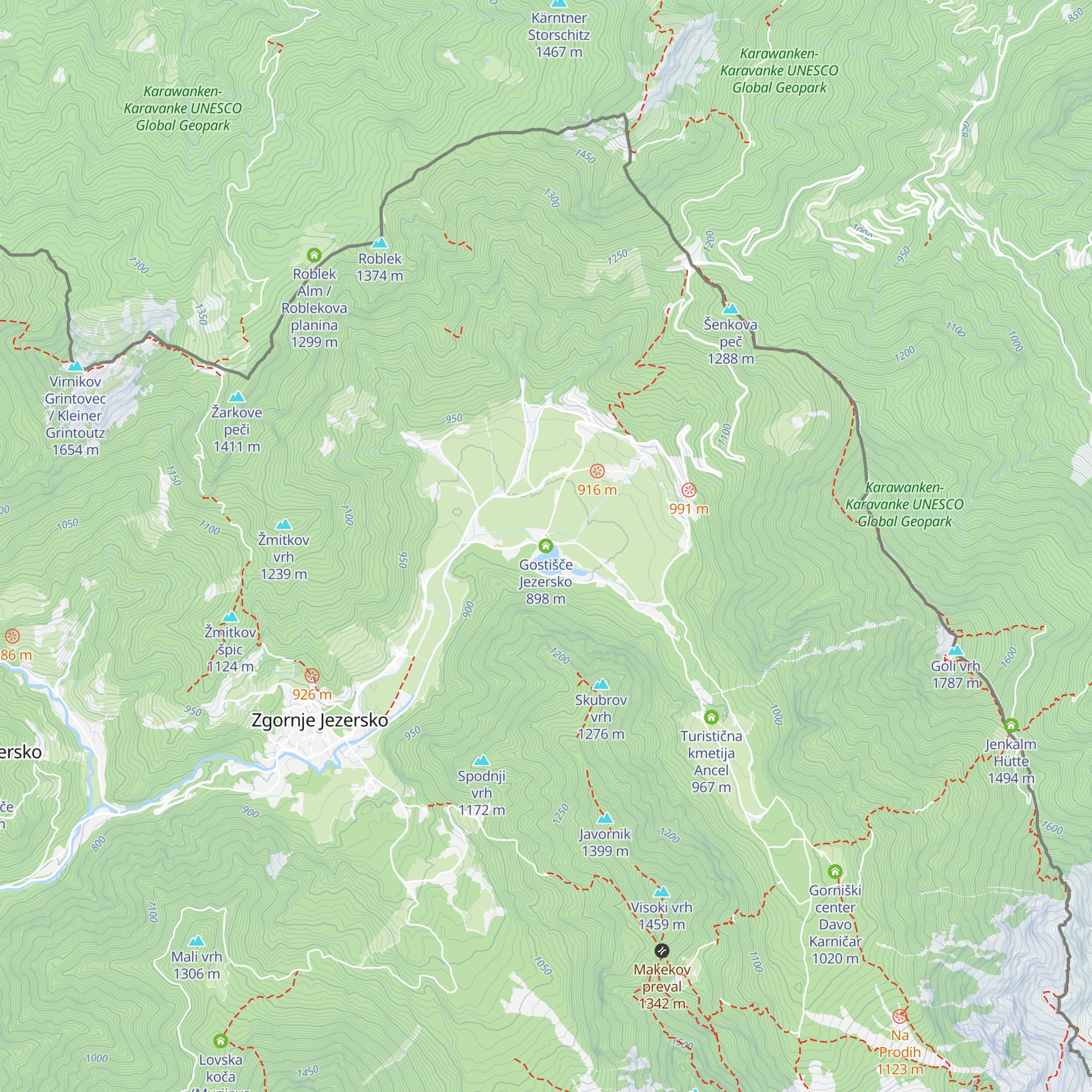 Gostišče Jezersko map
