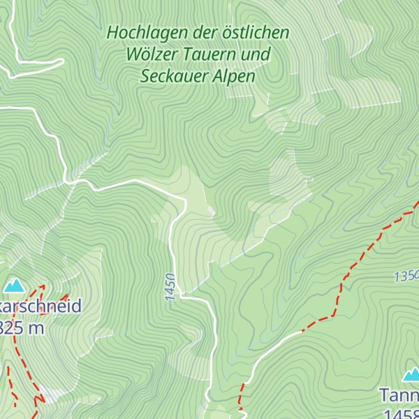 Map of Hasensattel