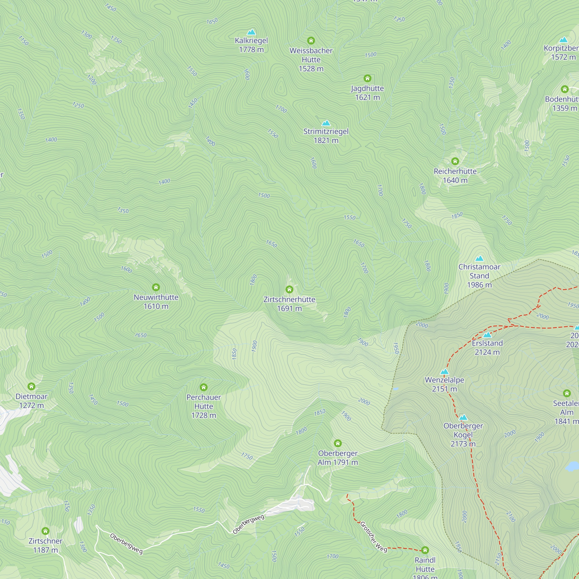Zirtschnerhütte map