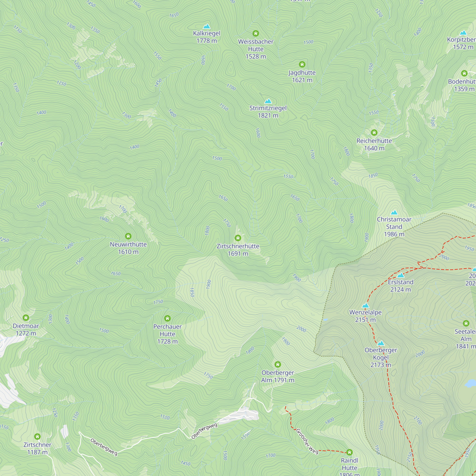 Zirtschnerhütte map