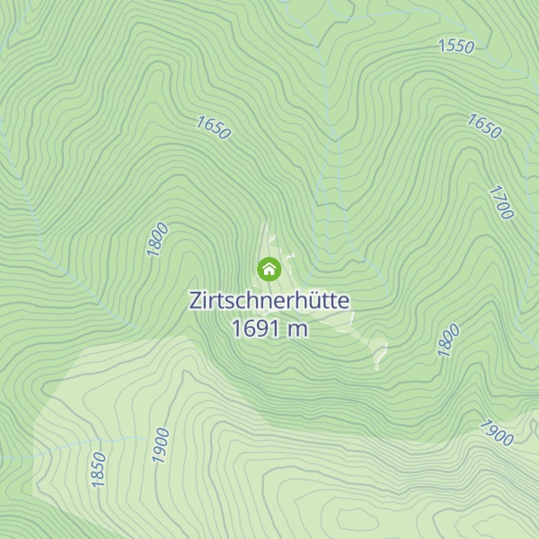 Map of Zirtschnerhütte