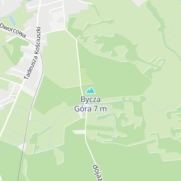 Map of Bycza Góra