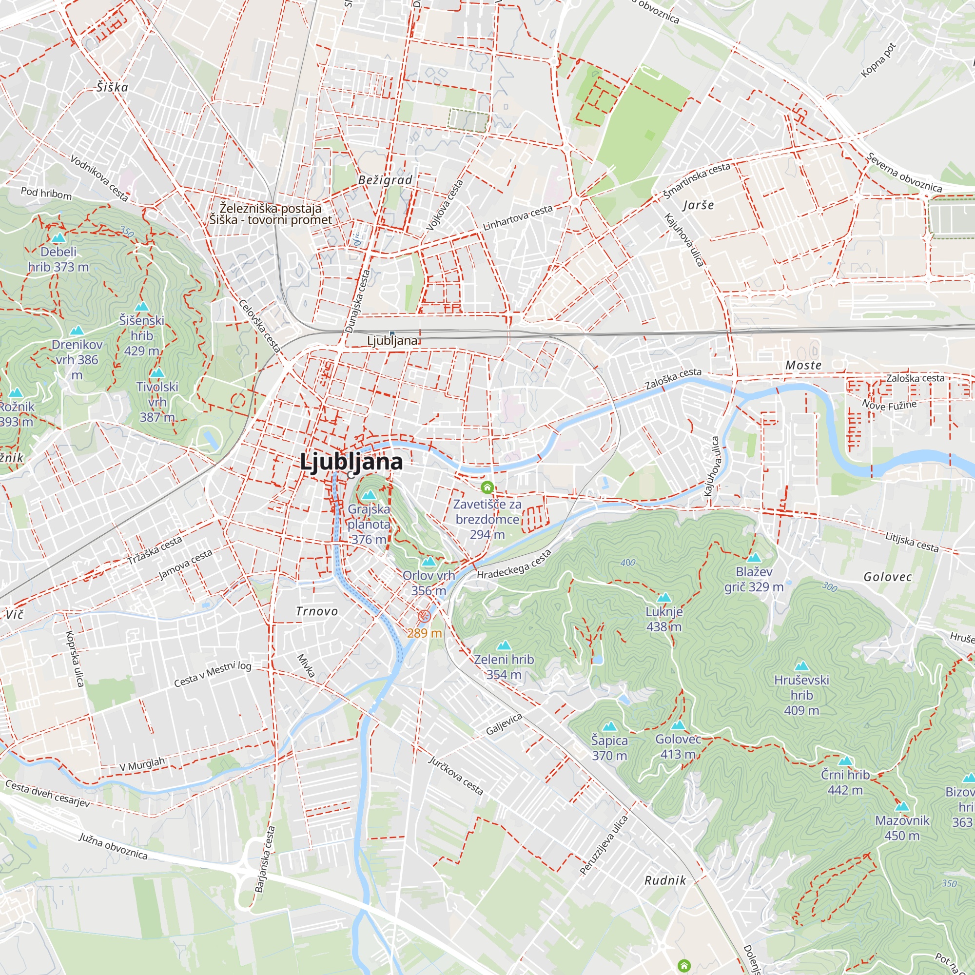Zavetišče za brezdomce map