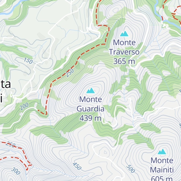 Map of Monte Guardia