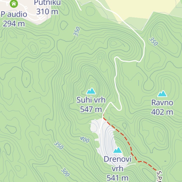 Map of Suhi vrh
