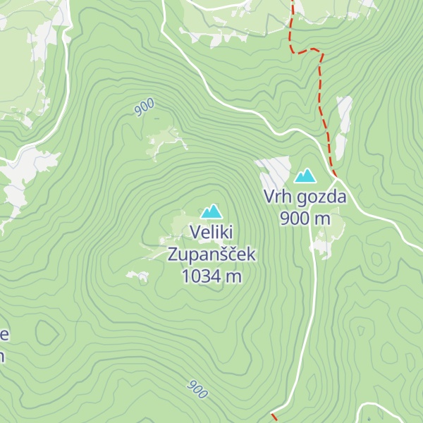 Map of Veliki Zupanšček