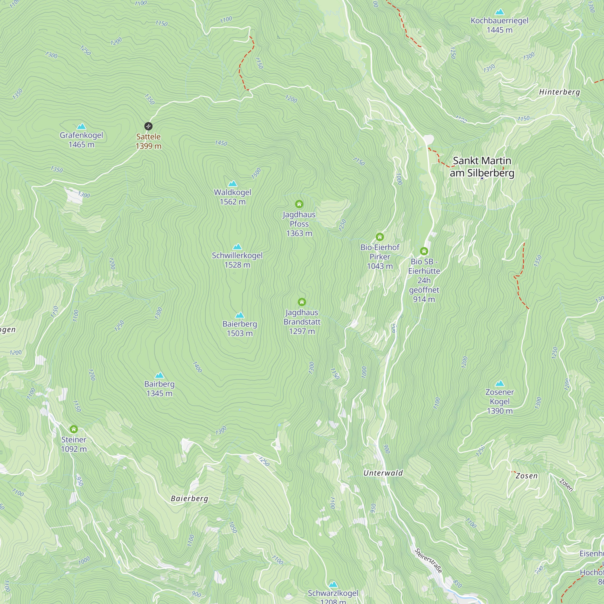 Jagdhaus Brandstatt map