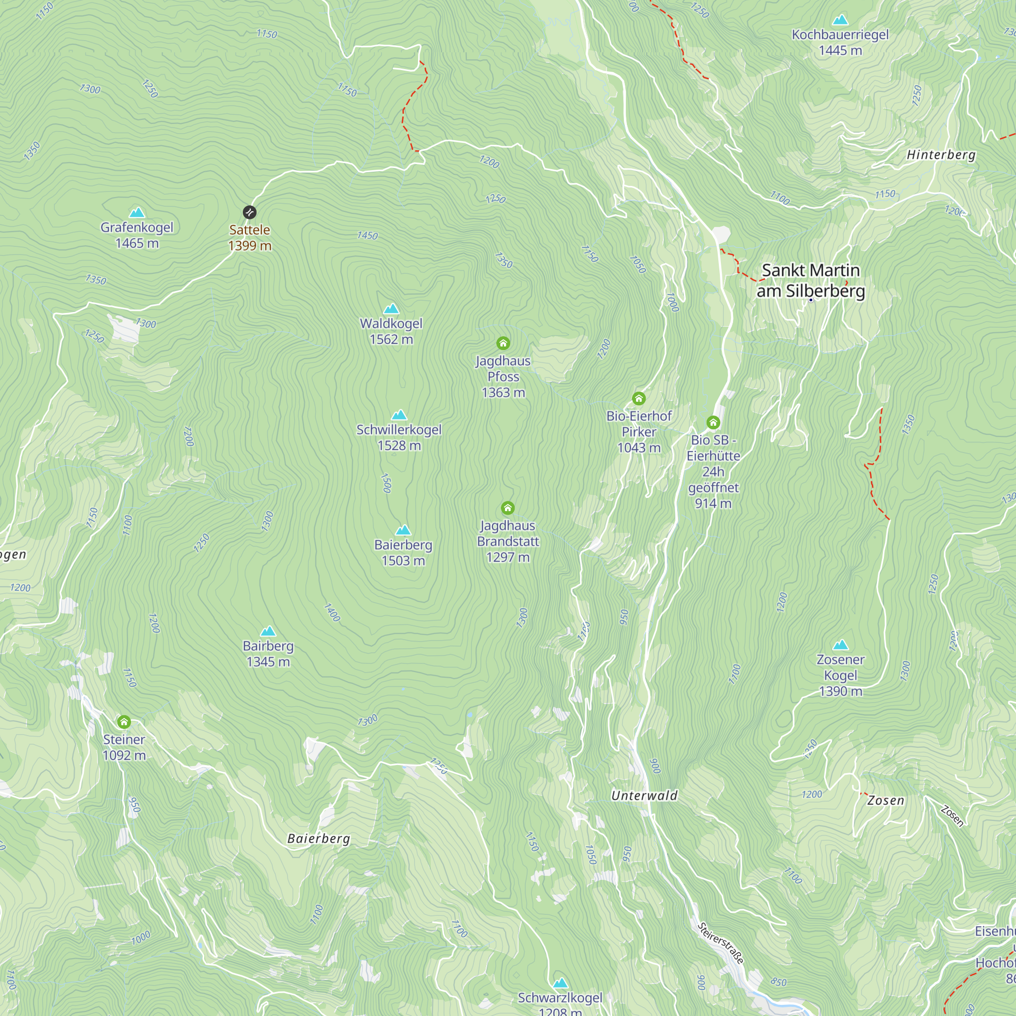 Jagdhaus Brandstatt map