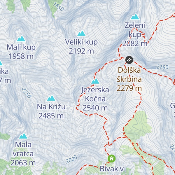 Map of Kokrska Kočna