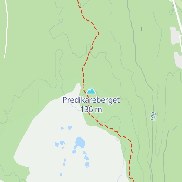 Map of Predikareberget