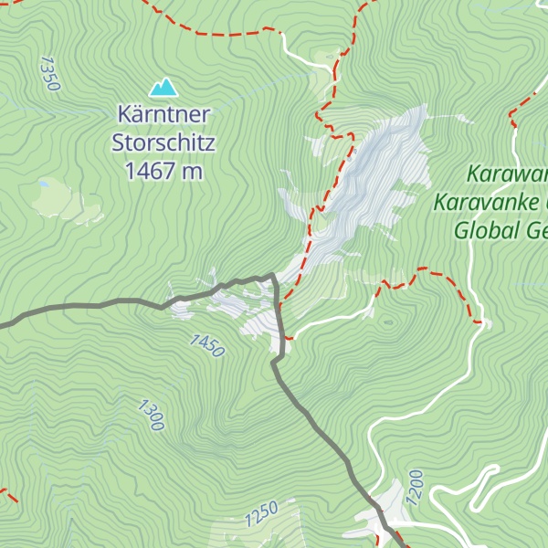 Map of Pristovnikova planina