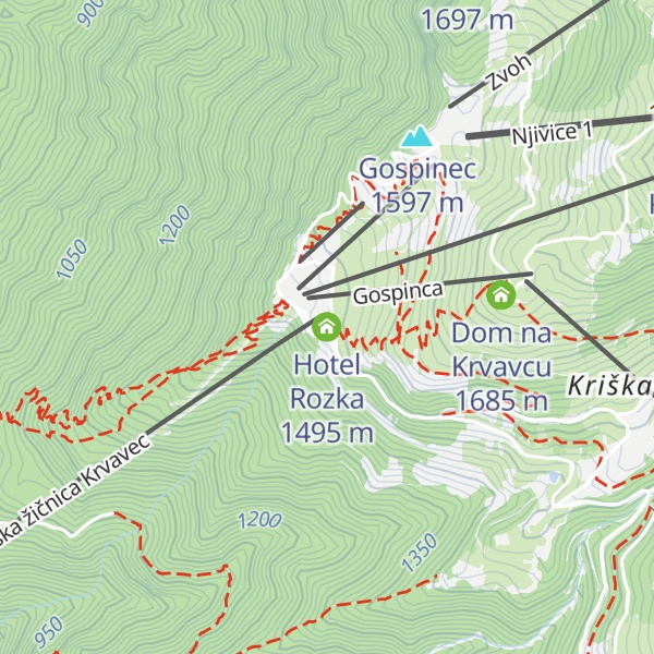 Map of Hotel Rozka