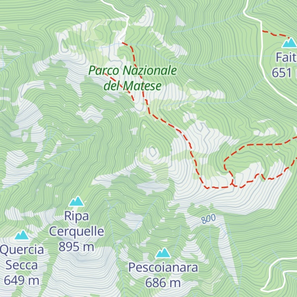 Map of Colle la Sella