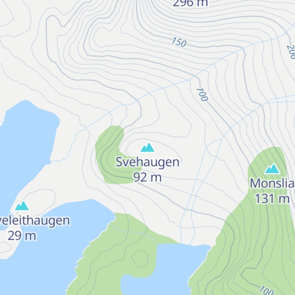 Map of Svehaugen