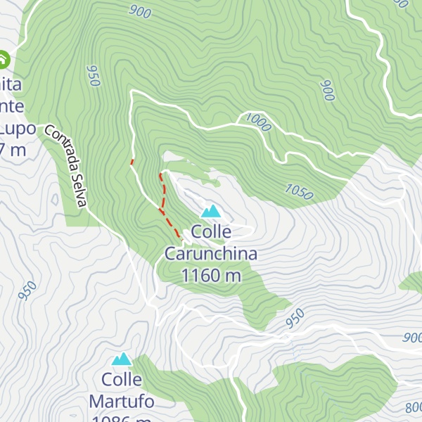 Map of Colle Carunchina