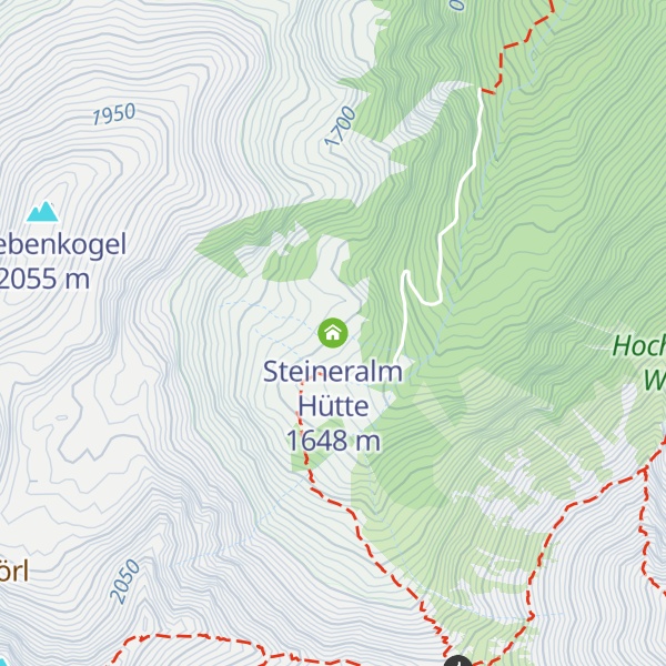 Map of Steineralm Hütte