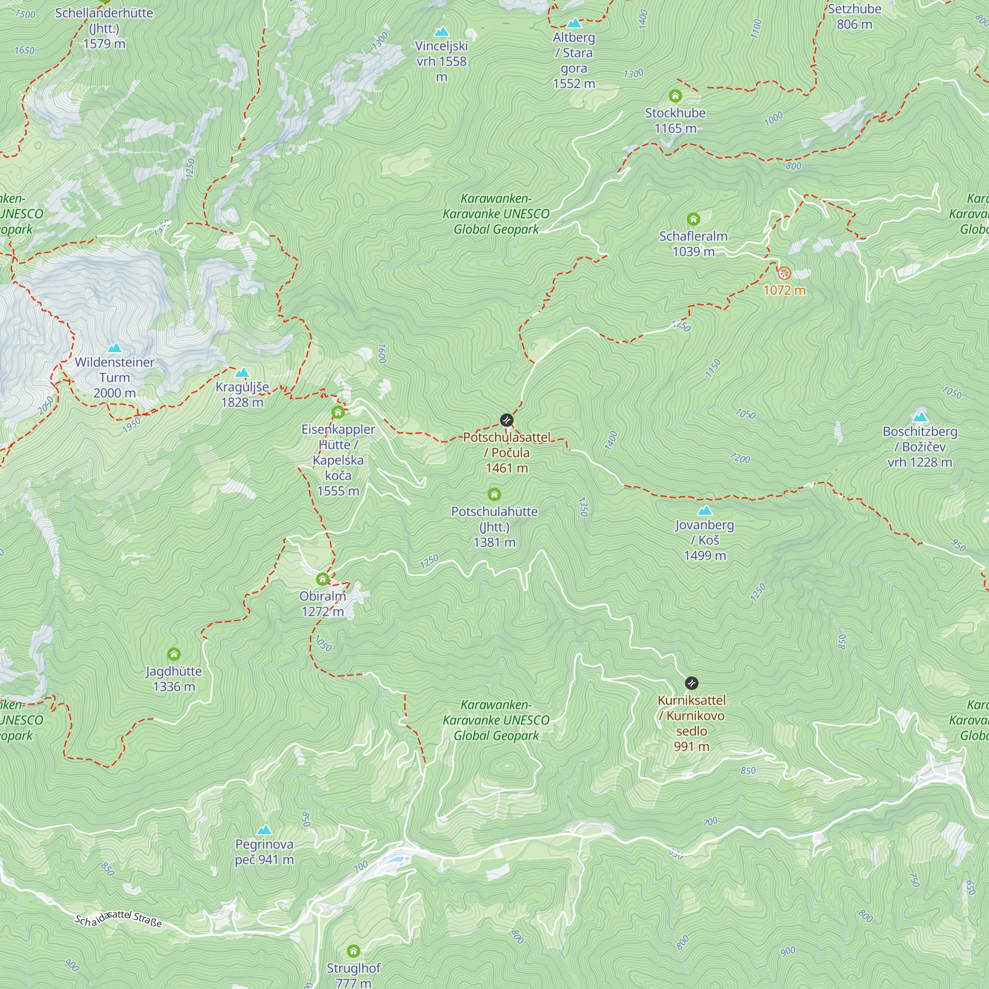 Potschulahütte (Jhtt.) map