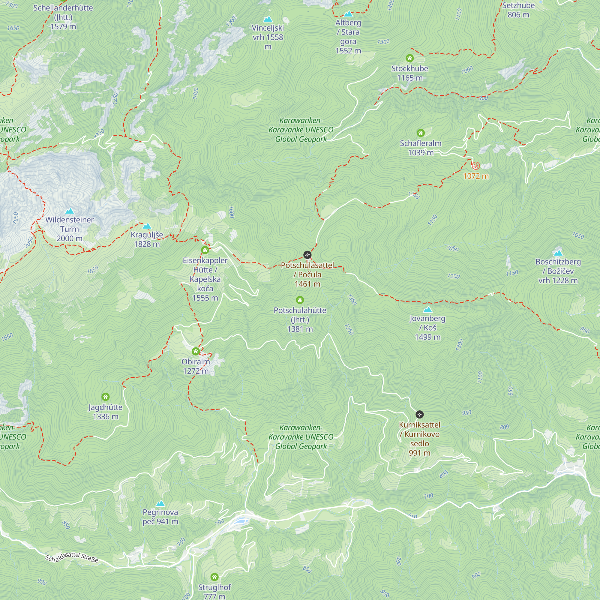 Potschulahütte (Jhtt.) map