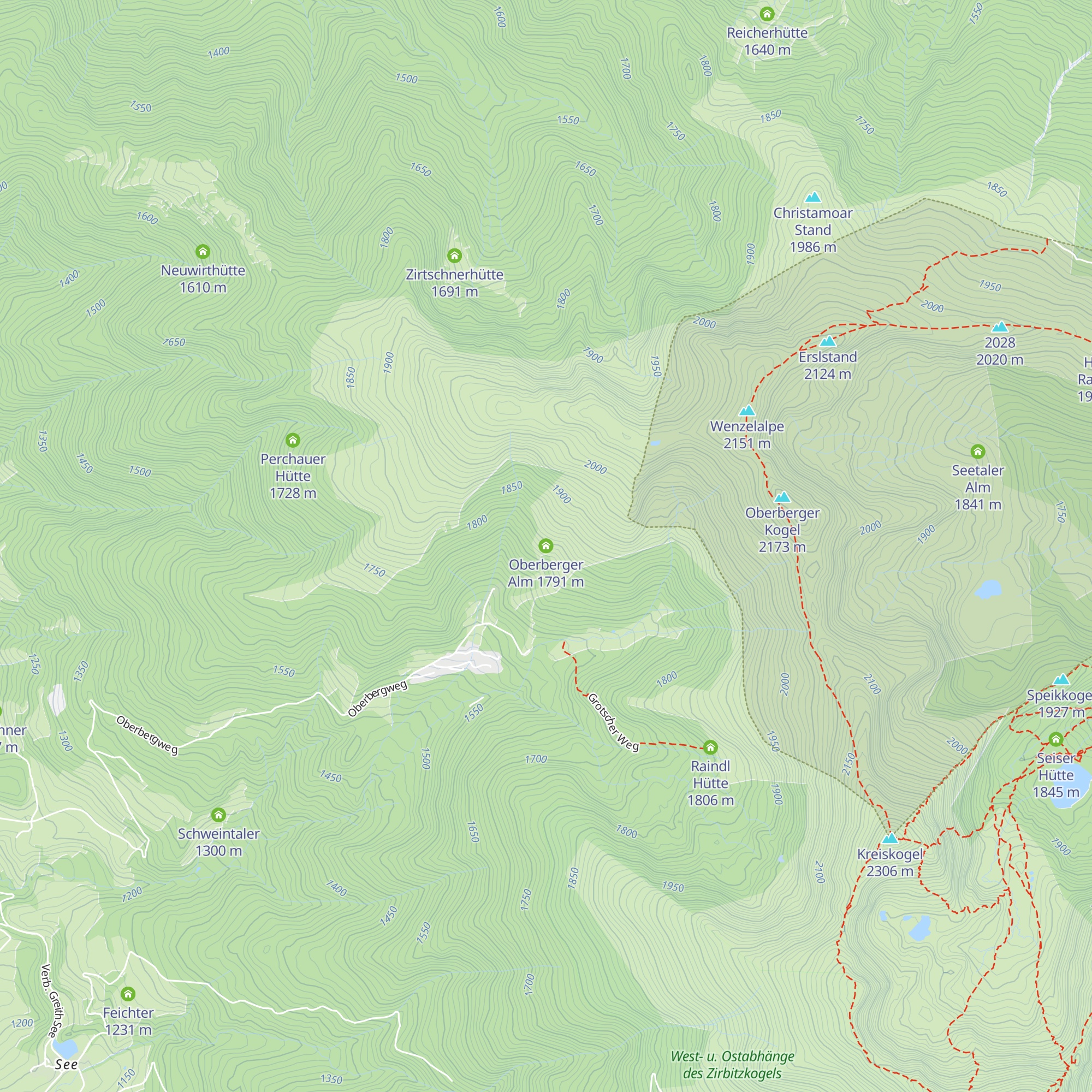 Oberberger Alm map