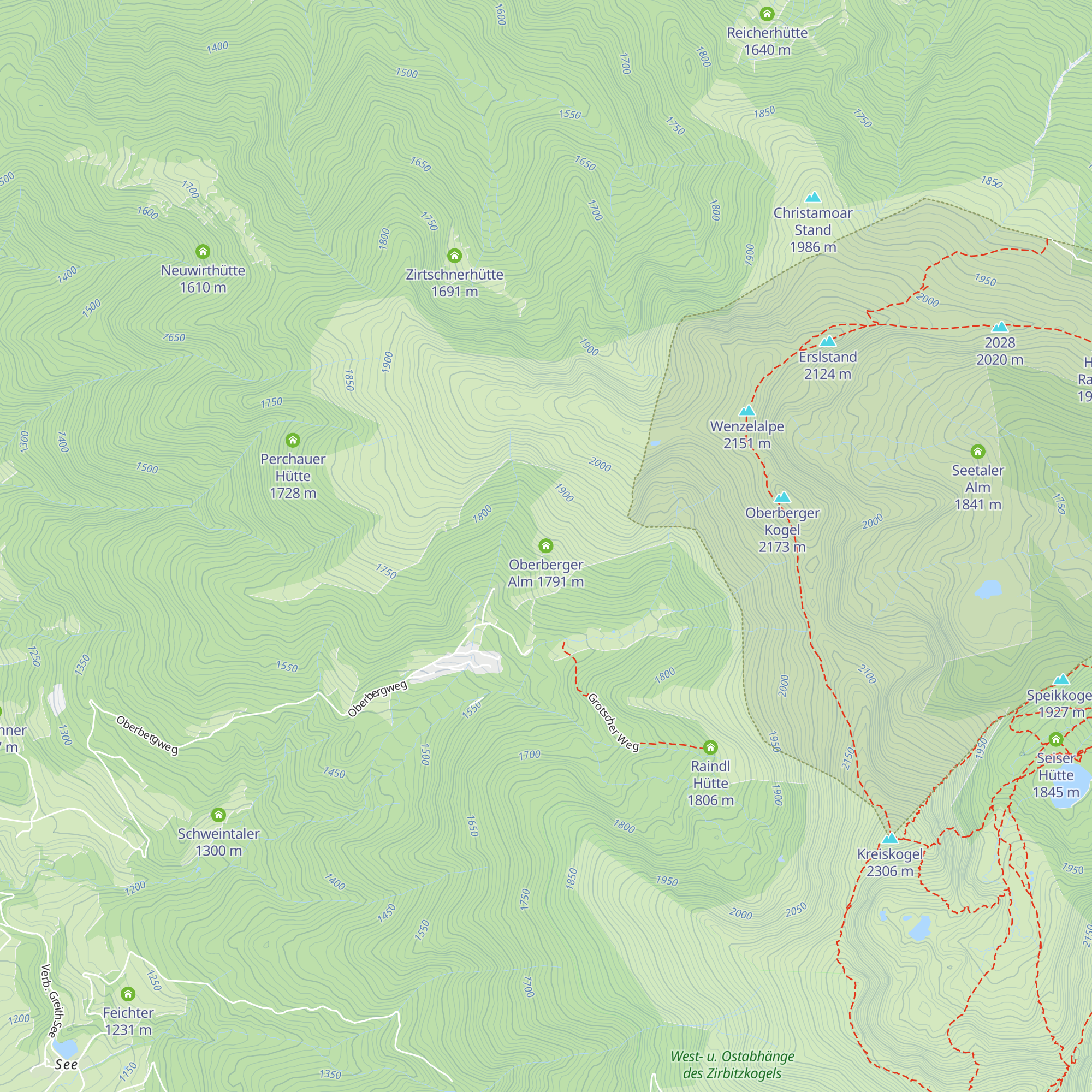 Oberberger Alm map