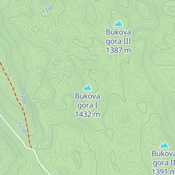 Map of Bukova gora I