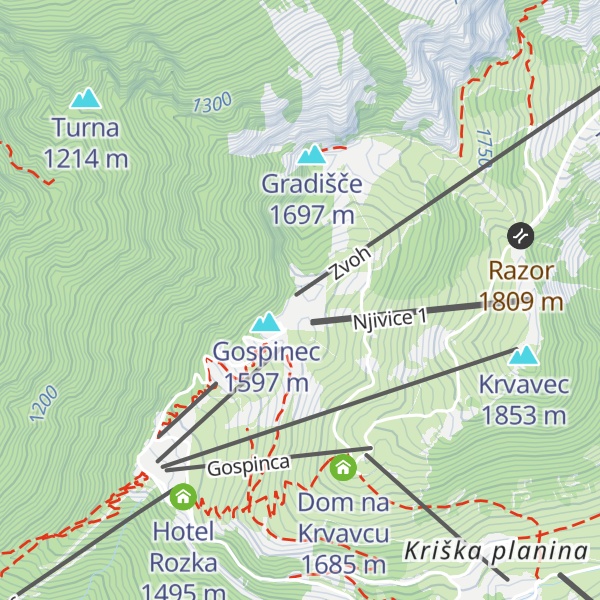 Map of Kekec